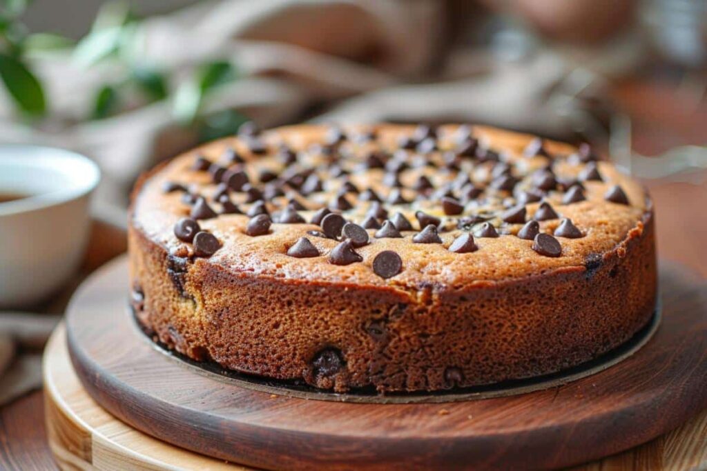 gâteau aux pepites de chocolat